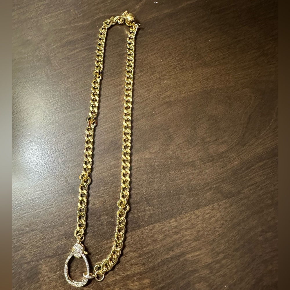 Sterling silver gold plated necklace